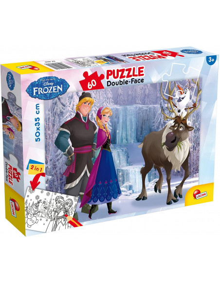 Puzzle de colorat - Regatul de gheata (60 piese),L49295