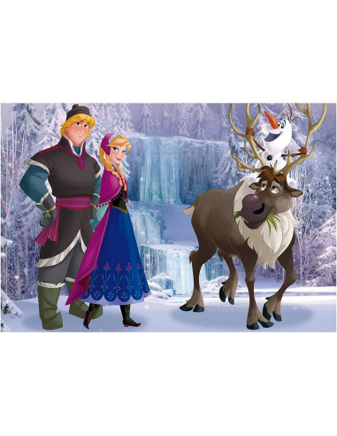 Puzzle de colorat - Regatul de gheata (60 piese),L49295