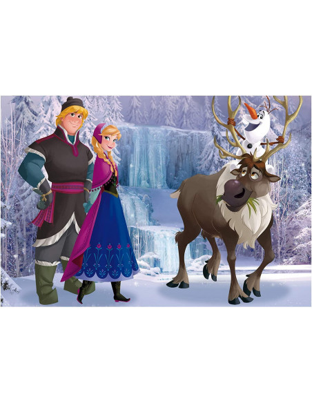Puzzle de colorat - Regatul de gheata (60 piese),L49295
