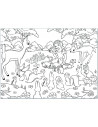 Puzzle de colorat maxi - Alba ca Zapada (60 piese),L46577