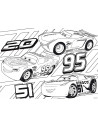 Puzzle de colorat maxi - Cars 3 (60 piese),L64007