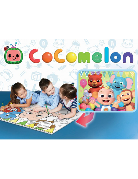 Puzzle de colorat maxi - Cocomelon si prietenii (24