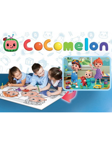 Puzzle de colorat maxi - Cocomelon si ursuletul (60