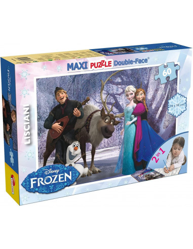 Puzzle de colorat maxi - Elsa si prietenii (60 piese),L46874