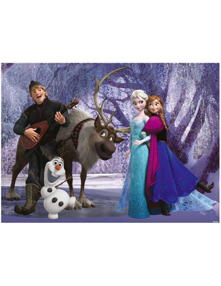 Puzzle de colorat maxi - Elsa si prietenii (60 piese),L46874