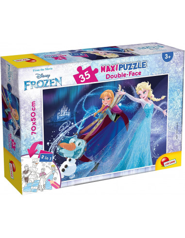 Puzzle de colorat maxi - Frozen (35 piese),L66711