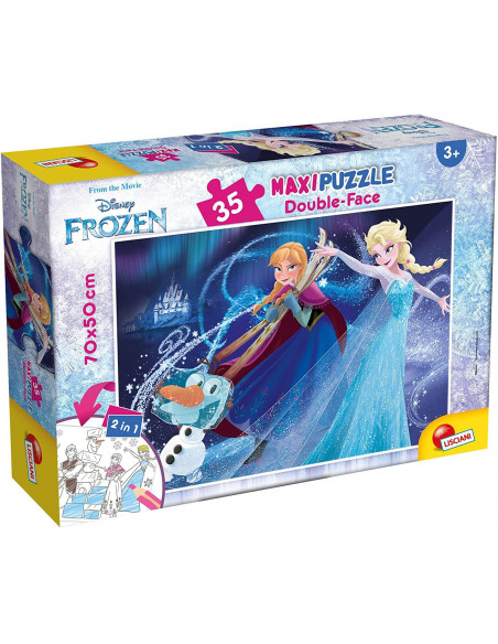 Puzzle de colorat maxi - Frozen (35 piese),L66711