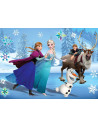 Puzzle de colorat maxi - Frozen la patinoar (24 piese),L74075