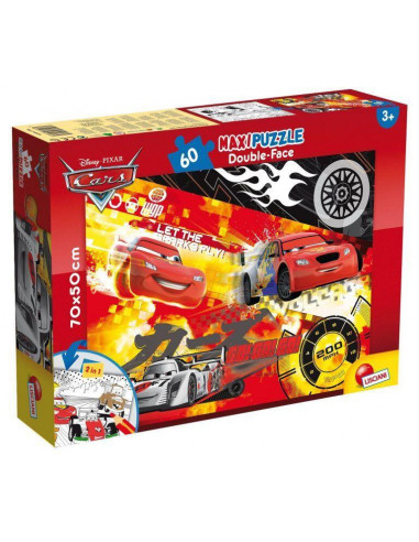 Puzzle de colorat maxi - Fulger McQueen (60 piese),L48236