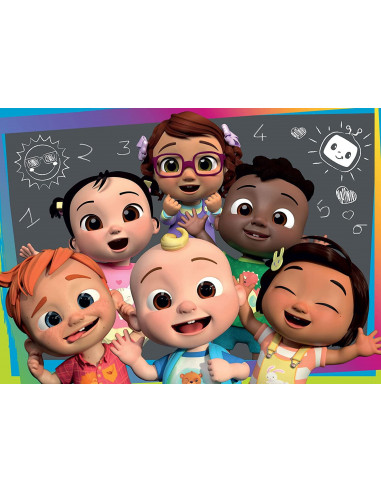 Puzzle de colorat maxi - Invatam cu Cocomelon (24 piese),L90990