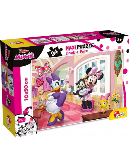 Puzzle de colorat maxi - Minnie in vizita (24 piese),L74068