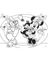 Puzzle de colorat maxi - Minnie in vizita (24 piese),L74068
