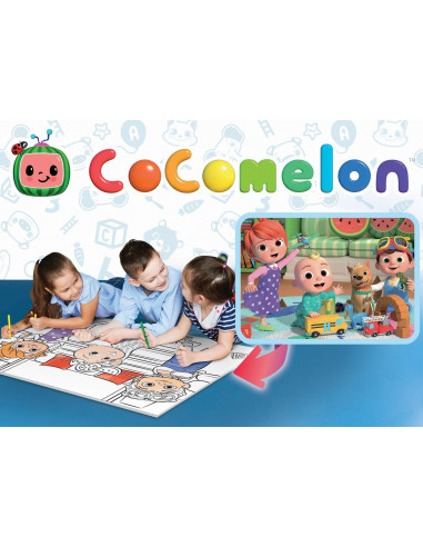 Puzzle de colorat maxi - O zi insorita cu Cocomelon (24