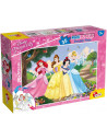 Puzzle de colorat maxi - Printese vesele (35 piese),L66704