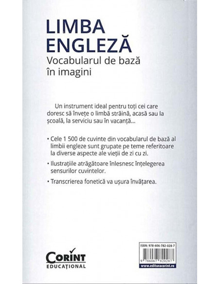 Vocabularul de baza in imagini - Limba engleza,EDU254