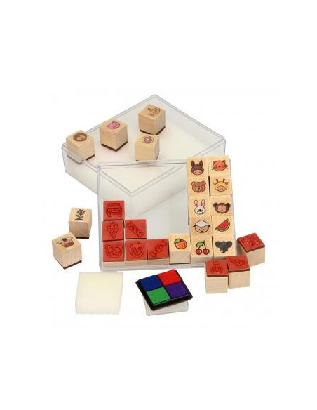 Set tusiera si stampile din lemn,GP-WS2AS