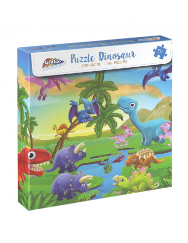 Puzzle cu dinozauri (96 piese),400017