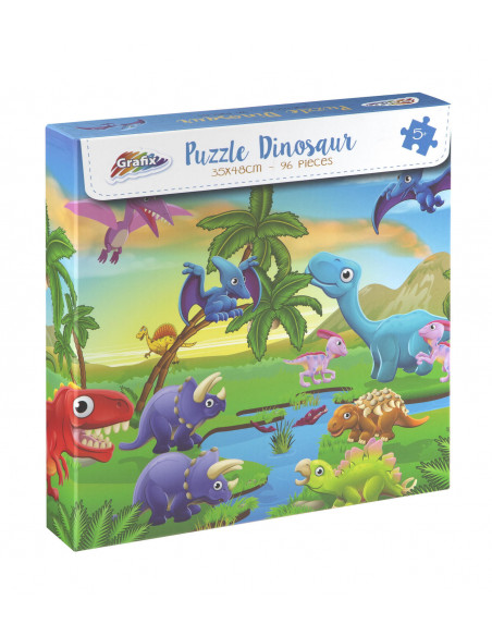 Puzzle cu dinozauri (96 piese),400017