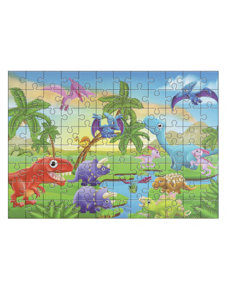Puzzle cu dinozauri (96 piese),400017