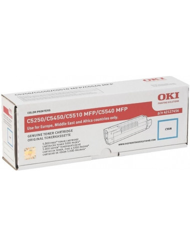 Cartus Toner Original Oki 42127456 Cyan, 5000 pagini,42127456