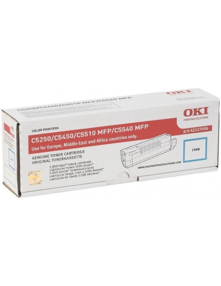 Cartus Toner Original Oki 42127456 Cyan, 5000 pagini,42127456