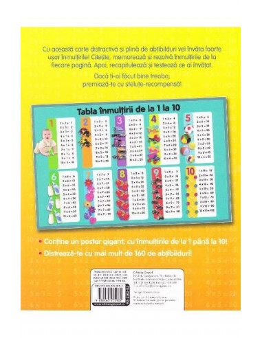 Tabla inmultirii cu abtibilduri,978-606-525-598-2
