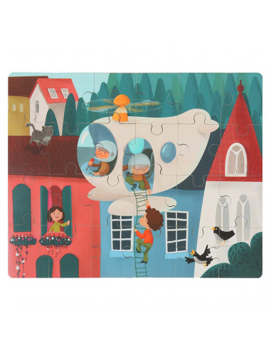 Puzzle din lemn - Elicopter,130911