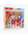 Puzzle din lemn - Pompieri in actiune,120395