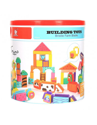 Set de constructie - Animalute de la ferma,120380