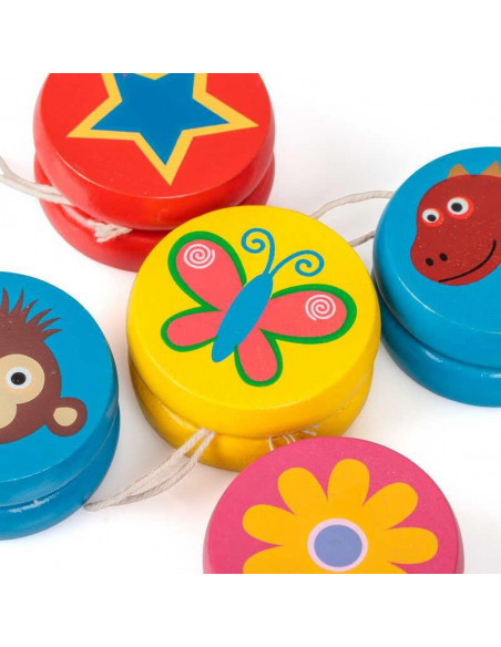 YO-YO colorat din lemn,T19121