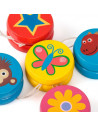 YO-YO colorat din lemn,T19121