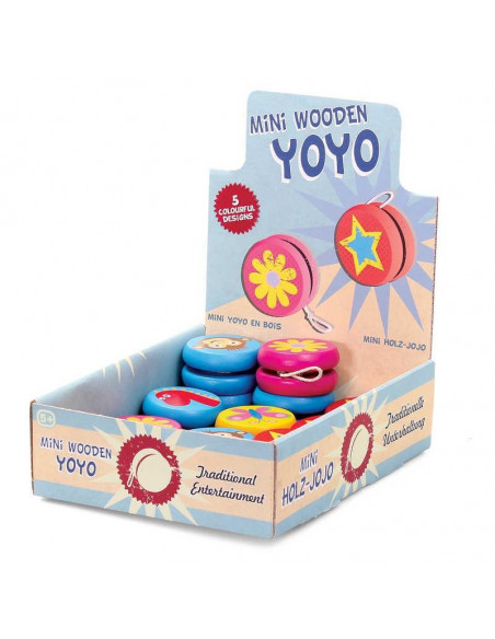 YO-YO colorat din lemn,T19121