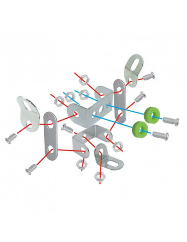 Set constructie - Robotel cu roti,T38281