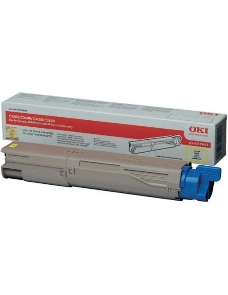 Cartus Toner Original Oki 43459433 Yellow, 1500 pagini,43459433