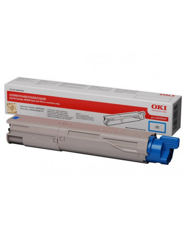 Cartus Toner Original Oki 43459435 Cyan, 1500 pagini,43459435
