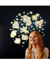 Set reflectorizant - Unicorni si stele,B8627