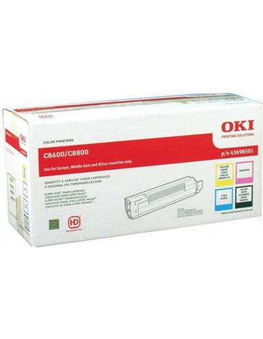 Cartus Toner Original Oki 43698501 Kit(CMYK), 6000
