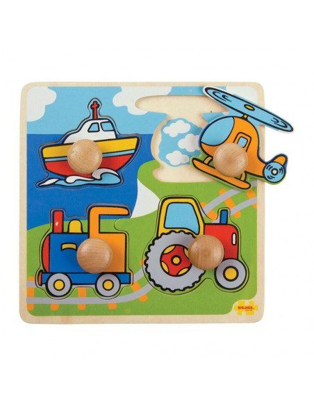 Primul meu puzzle - 4 mijloace de transport,BJ519