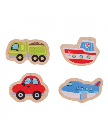 Puzzle - mijloace de transport (8 piese),BJ226