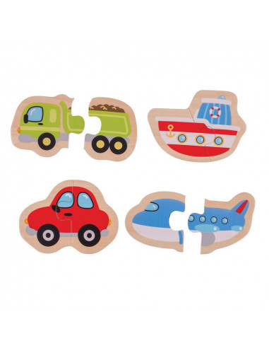 Puzzle - mijloace de transport (8 piese),BJ226