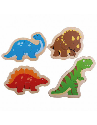 Puzzle din lemn - Dinozauri,BJ503
