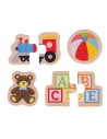 Puzzle din lemn - Jucarii (8 piese),BJ227