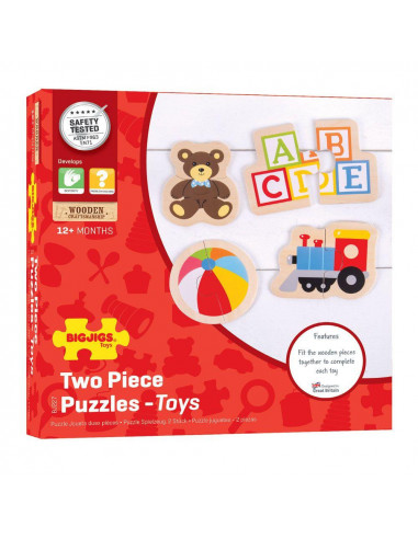Puzzle din lemn - Jucarii (8 piese),BJ227