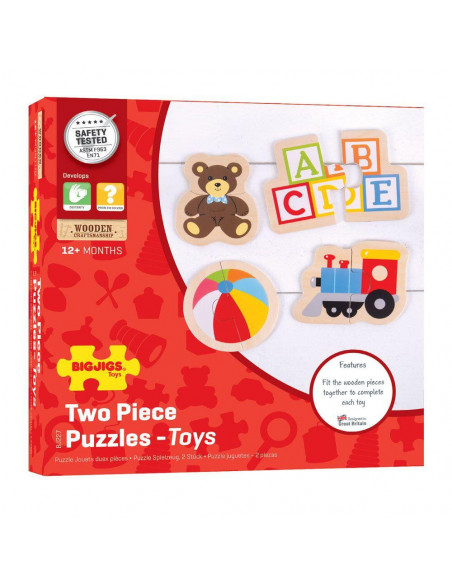 Puzzle din lemn - Jucarii (8 piese),BJ227