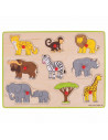 Puzzle din lemn incastru - Safari,BJ258
