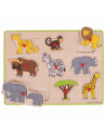Puzzle din lemn incastru - Safari,BJ258