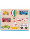Puzzle din lemn incastru - Vehicule,BJ260