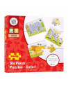 Set 3 puzzle din lemn - Jungla Vesela,BJ818