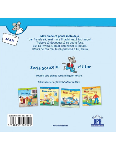 Soricelul cititor - Max invata sa inoate,978-606-683-887-0
