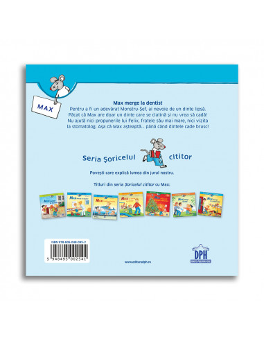 Soricelul cititor - Max merge la dentist,978-606-048-095-2